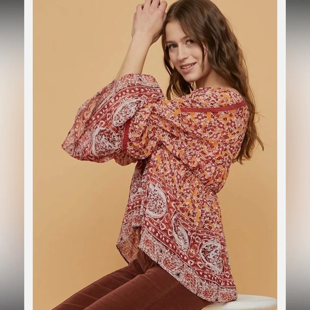 🇺🇸FIRM PRICE🇺🇸Free people Lorriane Tiered Kimono top